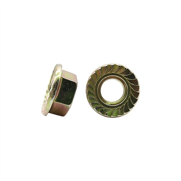 Flange Nut Yellow Zinc (5)
