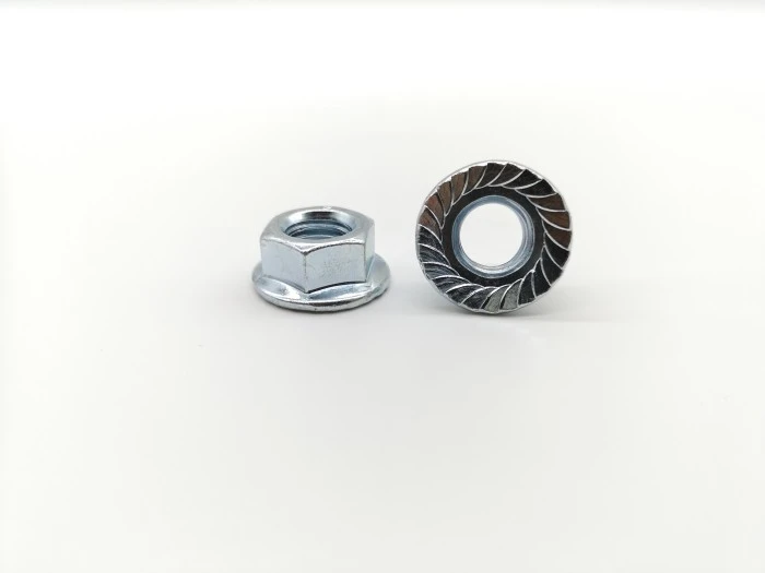 Metric Medium-Strength Steel Serrated Flange Locknuts
