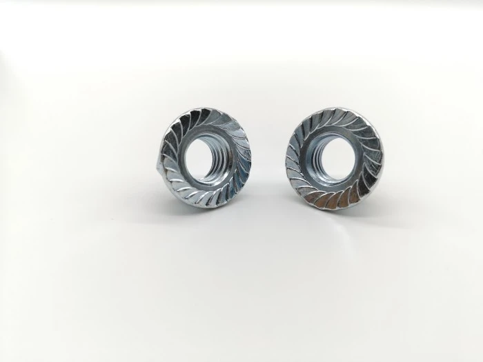 Metric Medium-Strength Steel Serrated Flange Locknuts