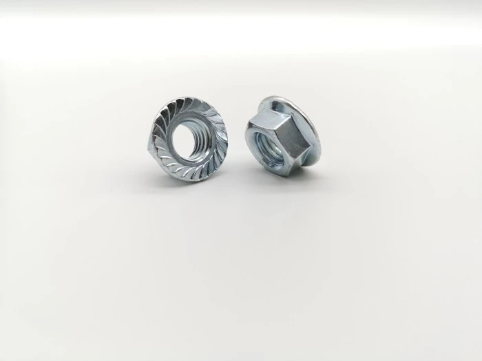 Metric Medium-Strength Steel Serrated Flange Locknuts
