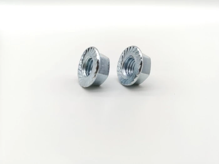 Metric Medium-Strength Steel Serrated Flange Locknuts