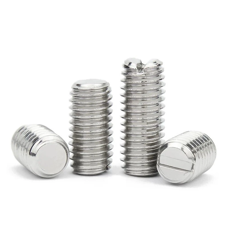Slotted Hex Socket Set Screw With Flat Point Slotted Hex Socket Set Screw With Flat Point